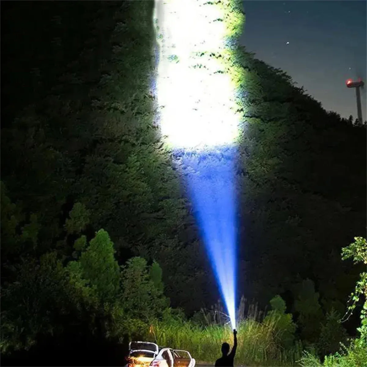 10000 LM LED Flashlight. Ideal for Outdoor Camping.