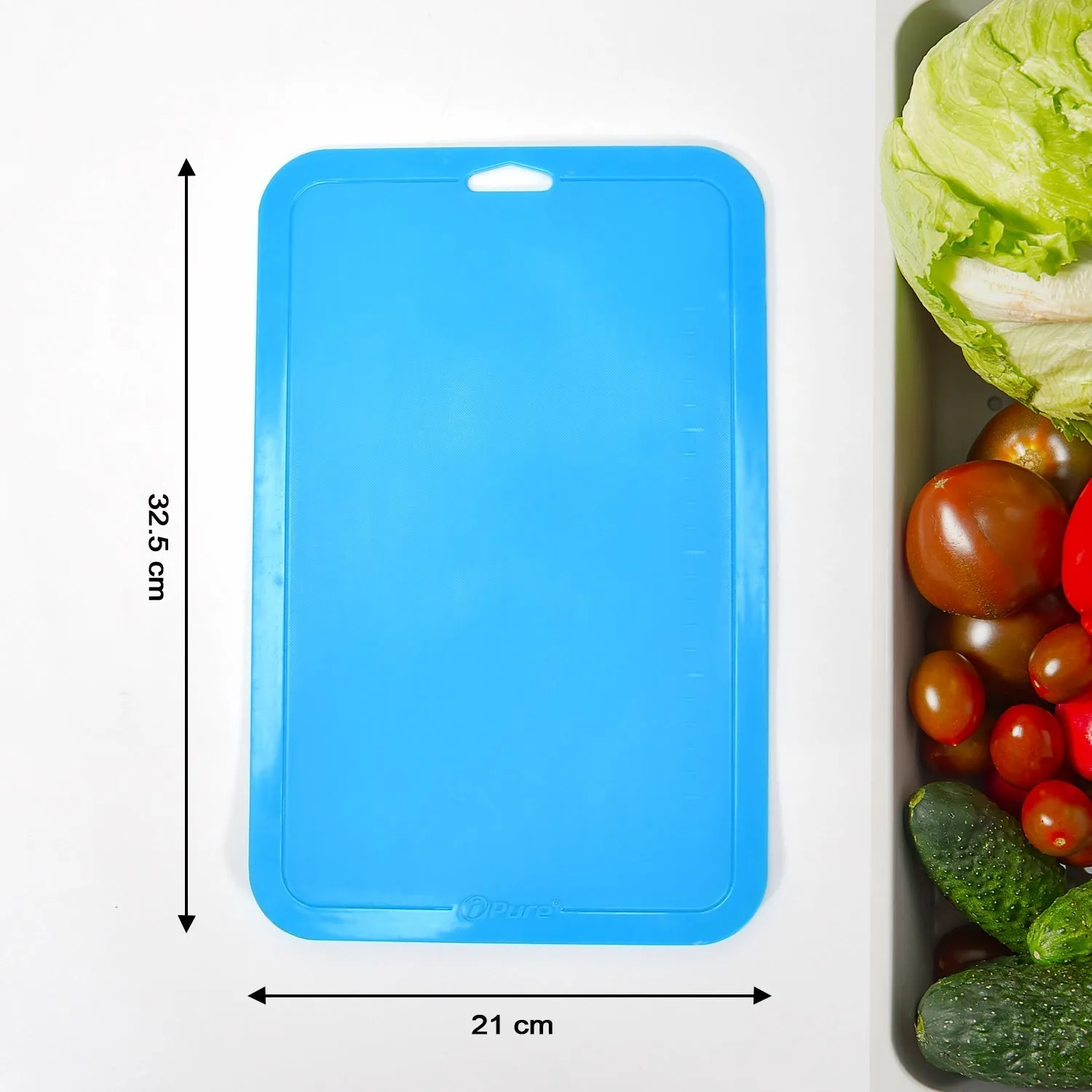 2478 Vegetables and Fruits Cutting Chopping Board Plastic Chopper Cutter Board Non-slip Antibacterial Surface with Extra Thickness