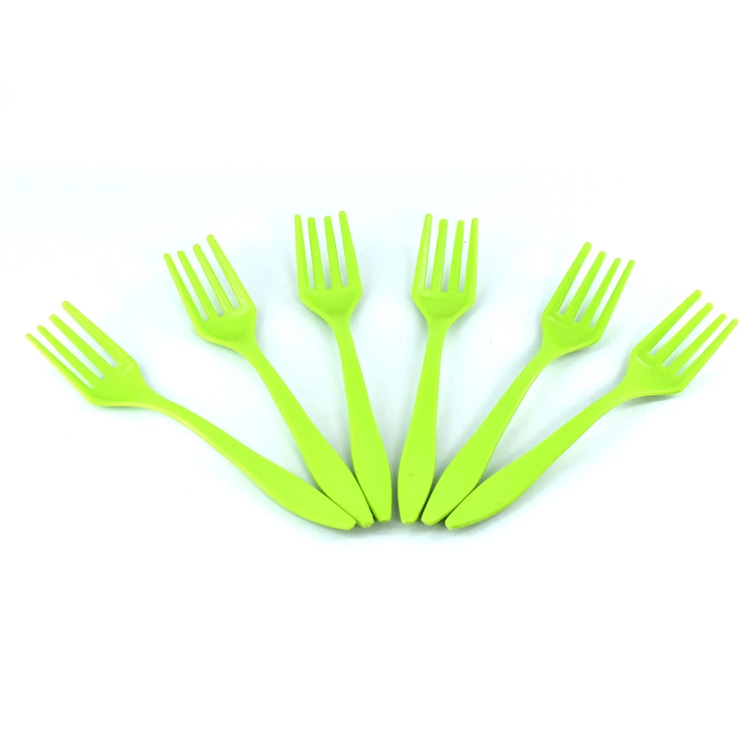 2839 Small plastic 6pc Serving Fork Set for kitchen