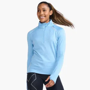 2XU Ignition 1/4 Zip Fleece | Mirage / Silver Reflective | Womens