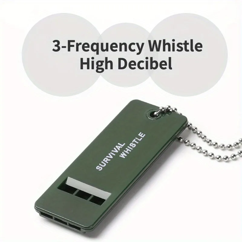 3Frequency Emergency Whistle Loud Compact Essential Outdoor Tool