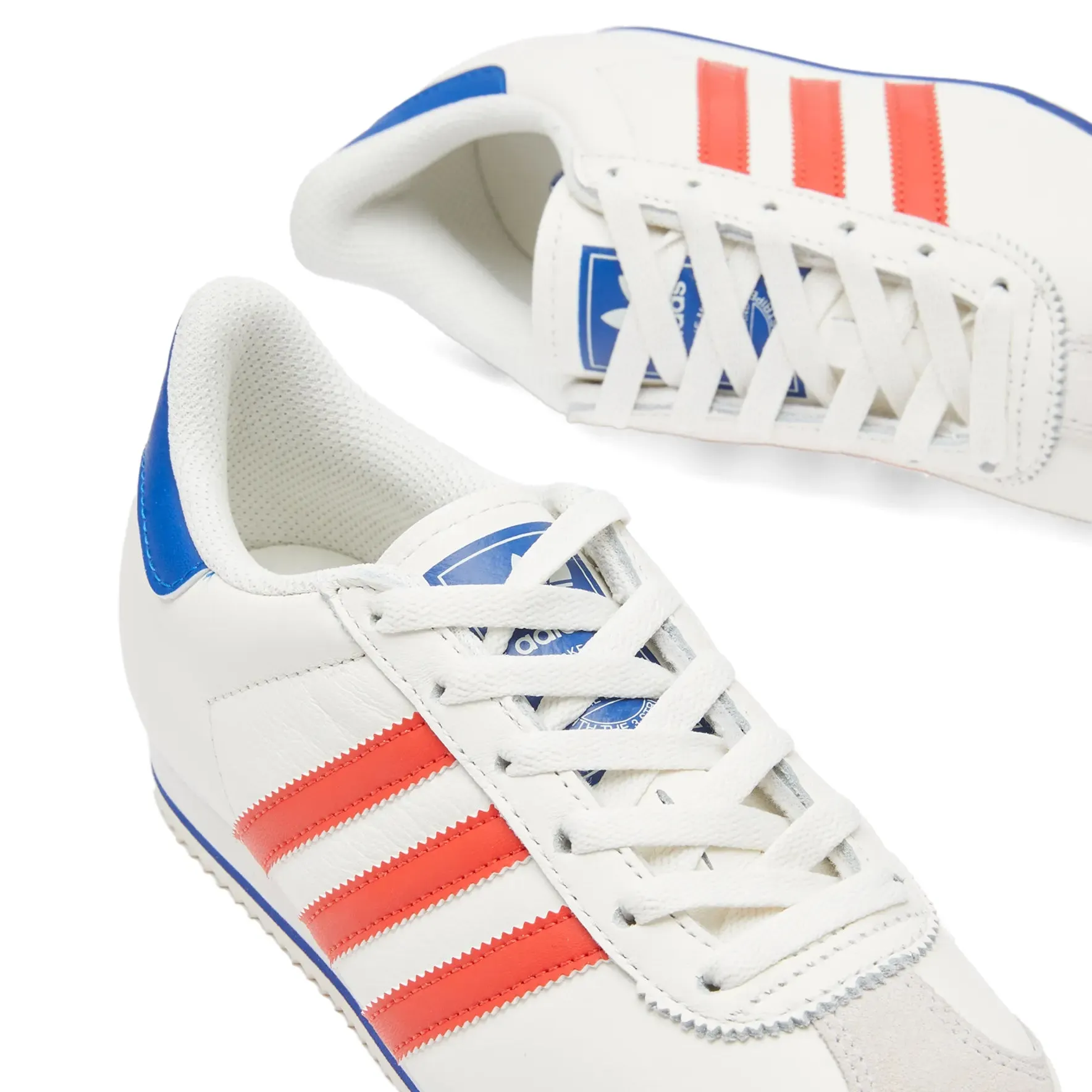 Adidas Kick sneakers, white/red/blue