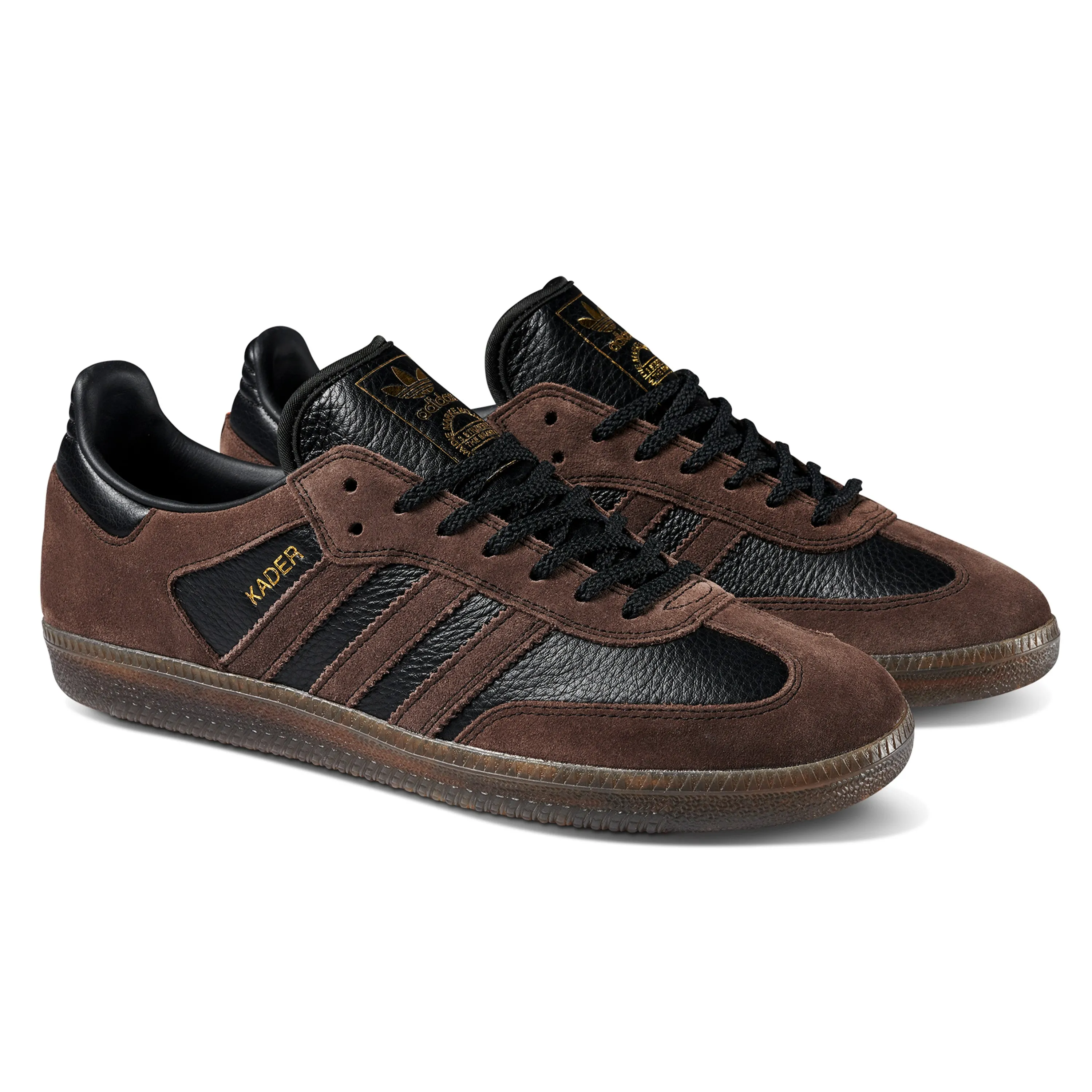 ADIDAS SAMBA ADV X KADER BLACK / BROWN / GUM