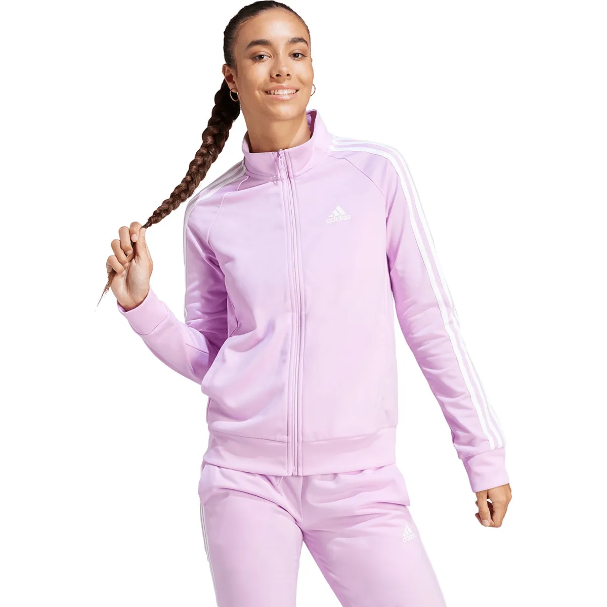 adidas Women's Warm-Up Tricot Slim 3-Stripes Track Jacket