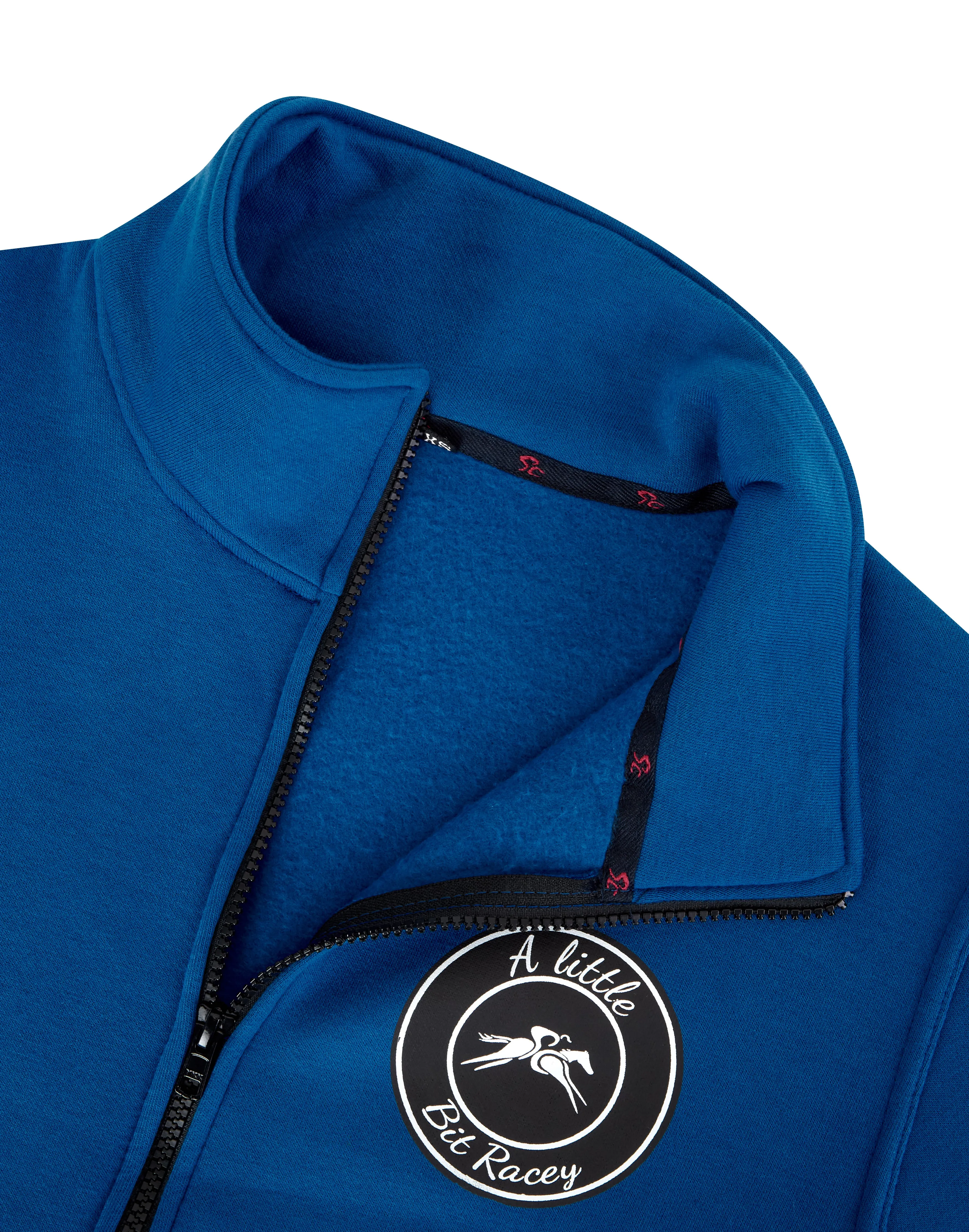 Adults Zip Up Sweatshirt - A Little Bit Racey - Blue