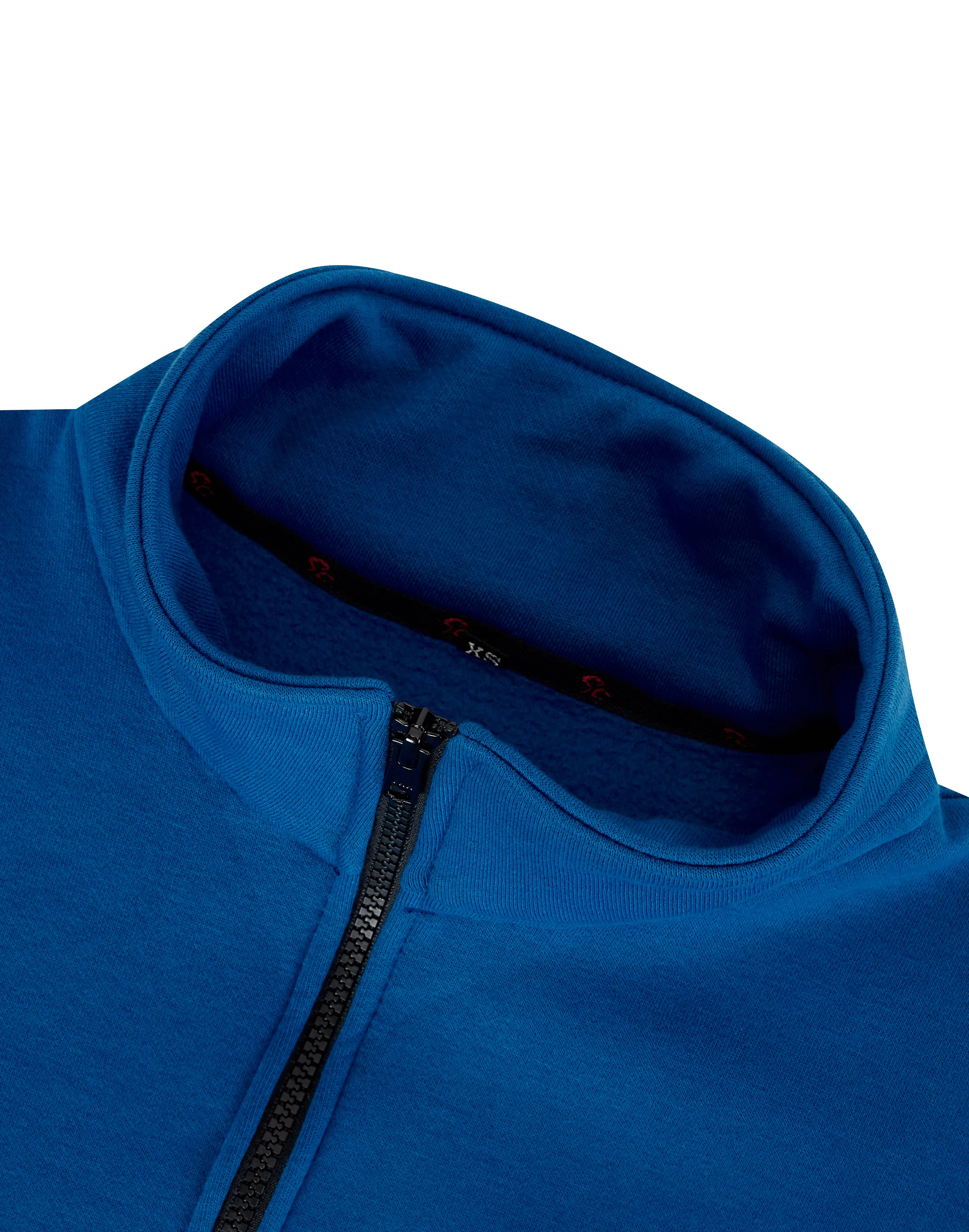 Adults Zip Up Sweatshirt - A Little Bit Racey - Blue