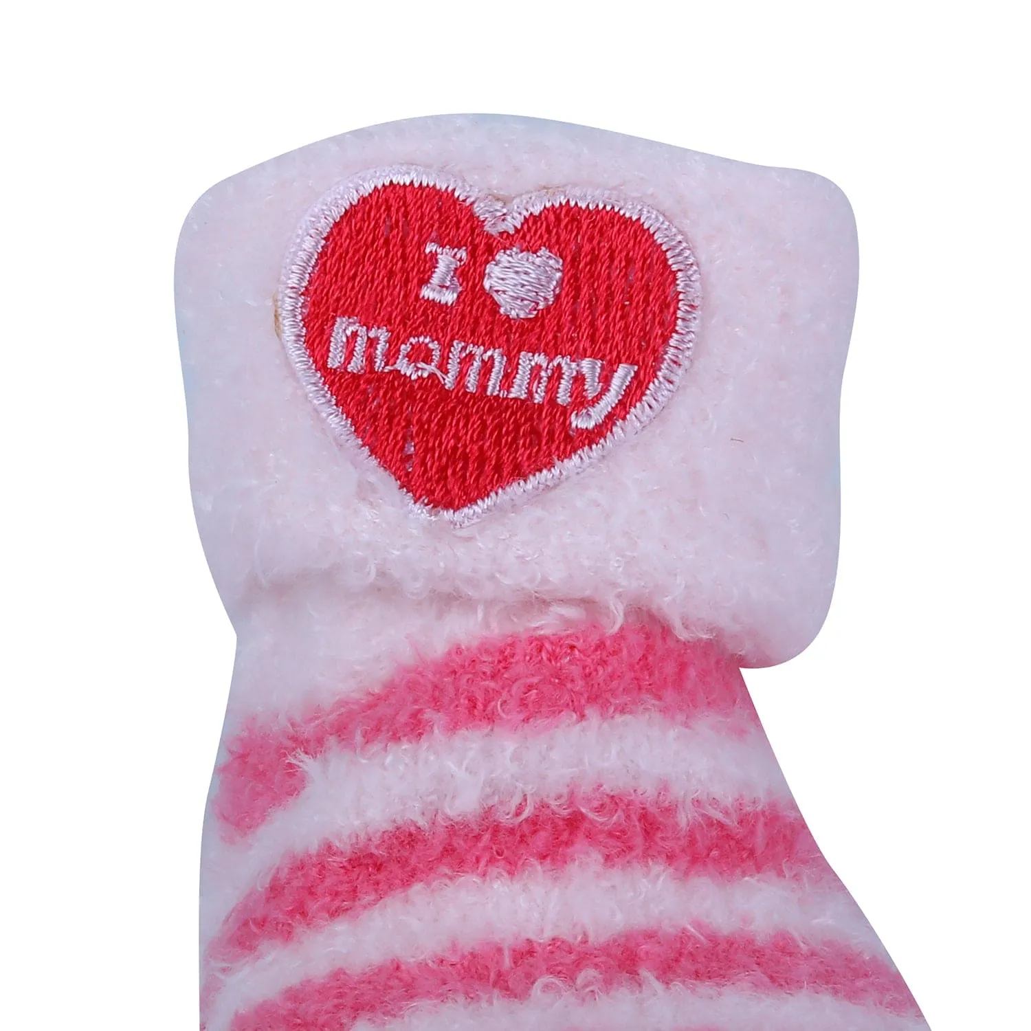 Baby Moo I Love Mummy Newborn Breathable Infant Cotton Socks - Pink