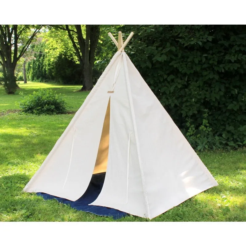 Canvas Play Teepee Tent for Kids, Four Sizes Available, Can Include Window