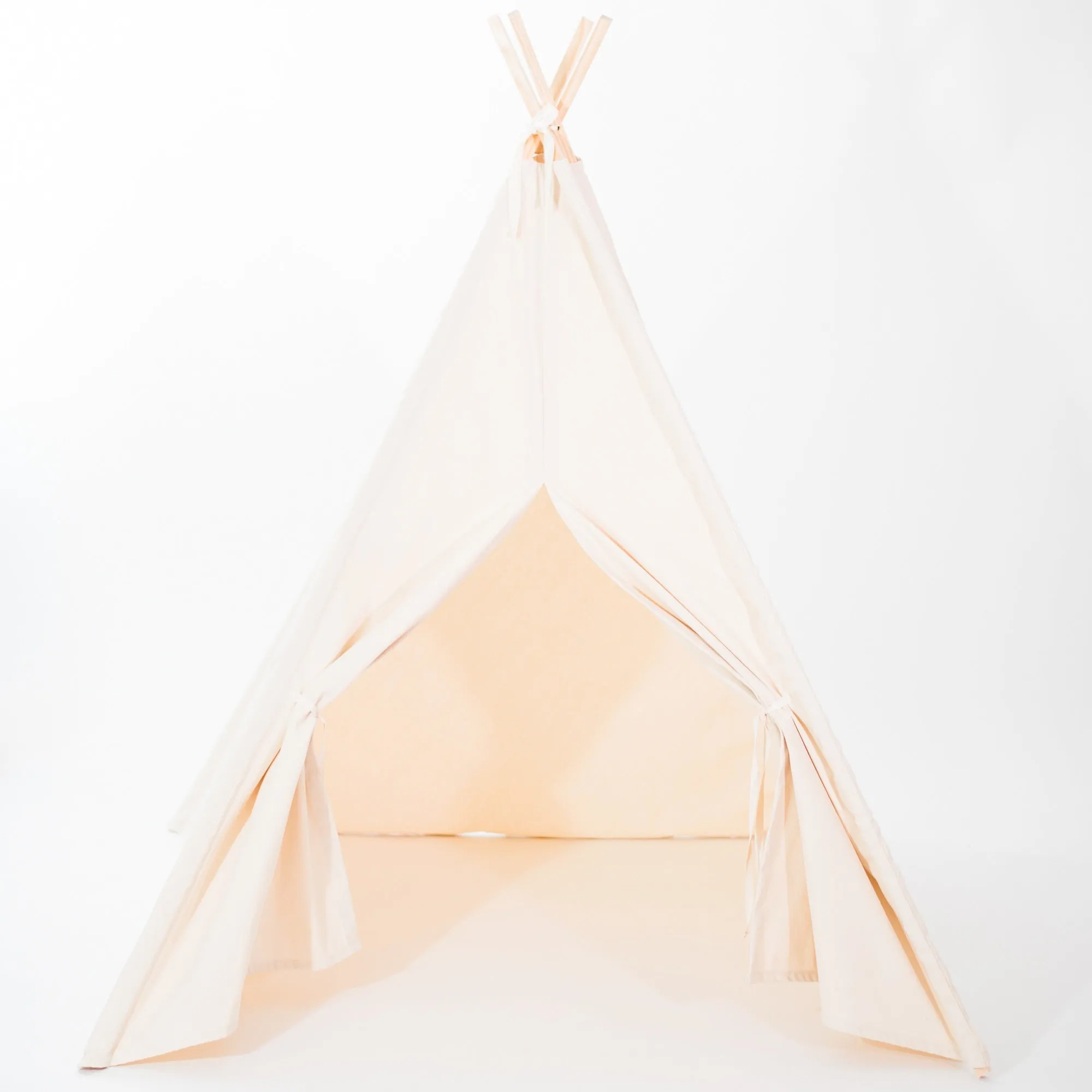 Canvas Play Teepee Tent for Kids, Four Sizes Available, Can Include Window