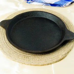 Castrong Handmade Cast Iron Fish Fry Pan