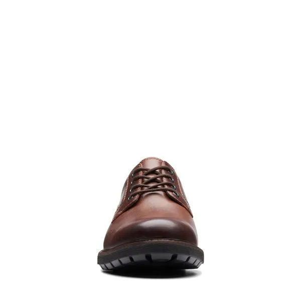 CLARKS BATCOMBE TIE-DARK TAN