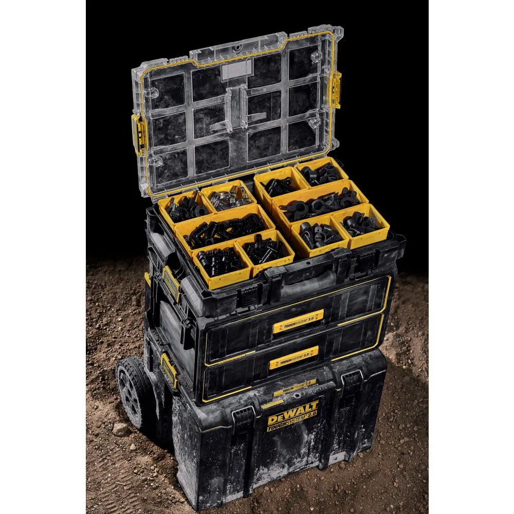 DeWALT DWST08040 ToughSystem 2.0 Full-Size Organizer w/ IP65 Rating