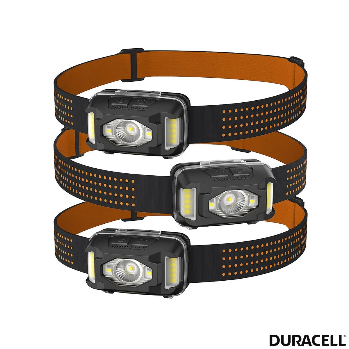 Duracell Dual Power Headlamp, 650 Lumens, Pack of 3