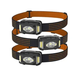 Duracell Dual Power Headlamp, 650 Lumens, Pack of 3