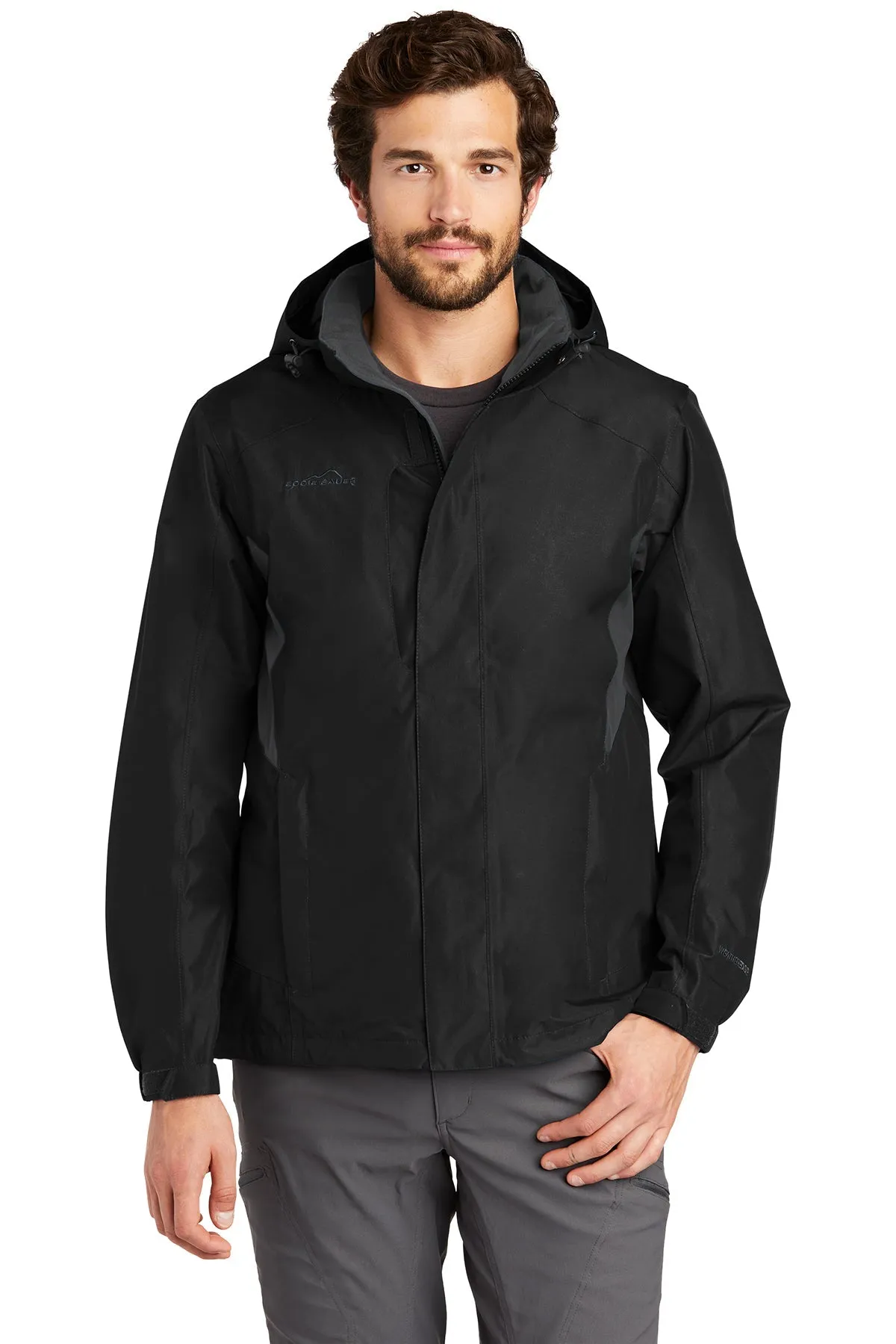 Eddie Bauer Customized Rain Jackets, Black