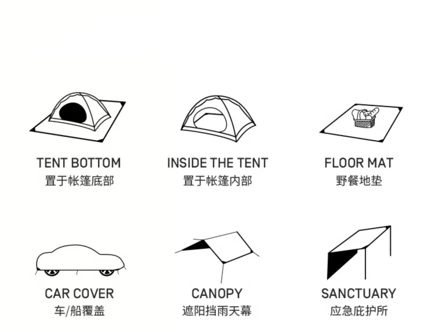 Etrol Albatross Versatile Multipoint Tarp/Mat/Wall