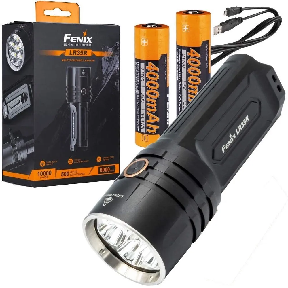 Fenix LR35R Rechargable Flashlight 10000 Lumens