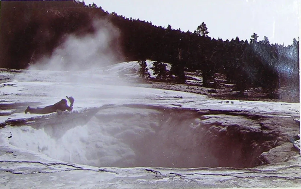 Frank Jay Haynes (1853-1921), Crater of Giantess Geyser