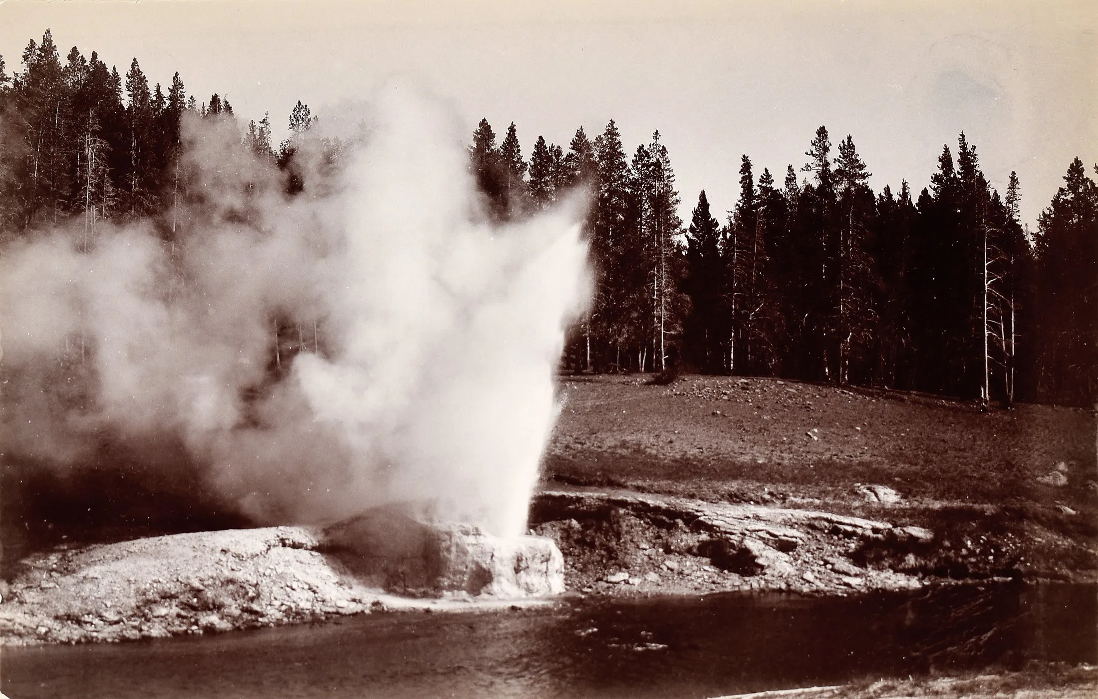 Frank Jay Haynes (1853-1921), Riverside Geyser