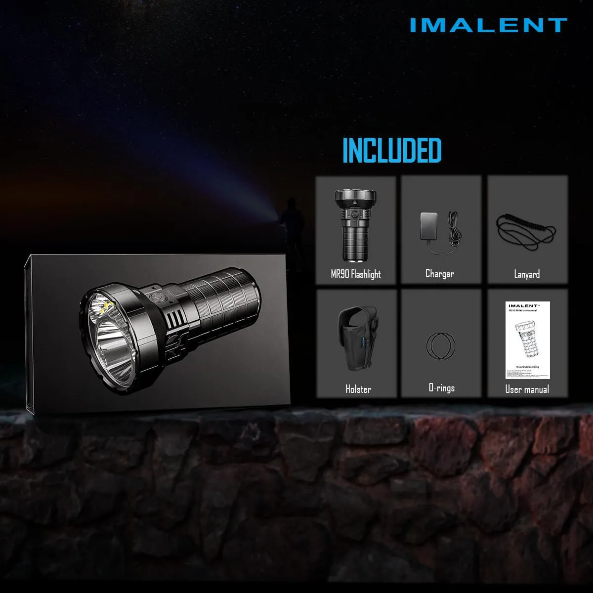 IMALENT MR90 Dual Beam Mode Flashlight