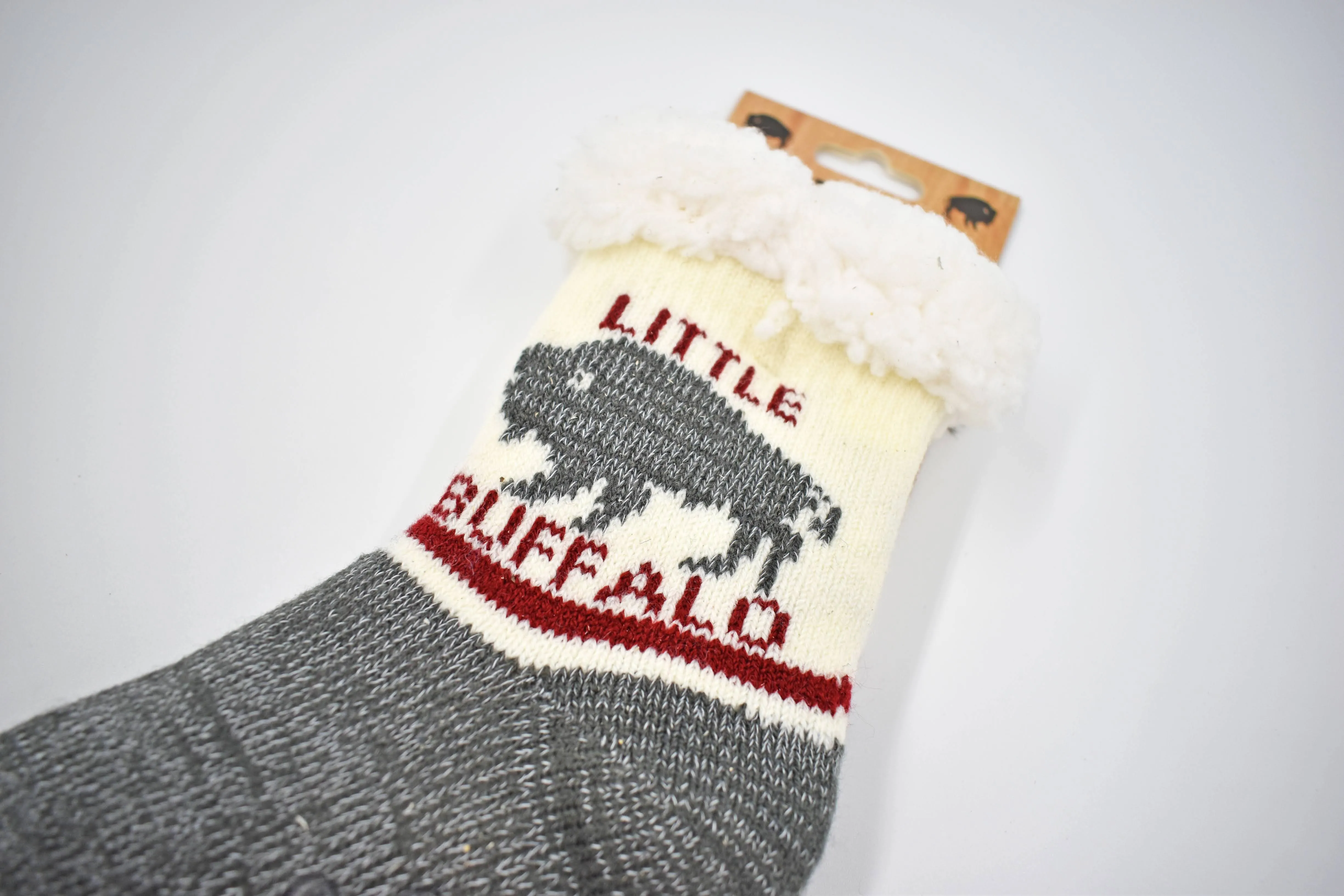 Kids Little Buffalo Slipper Socks