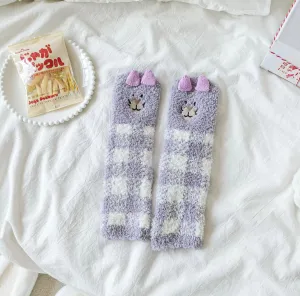 Kitten Socks,Women Fun Novelty Crew Cartoon, Character Warm, Comfy & Cozy Designed Socks