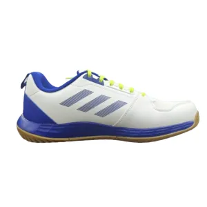 Men's Indoor Acer Badminton Shoe (Cloud White/Lucid Blue/Lucid Lemon)