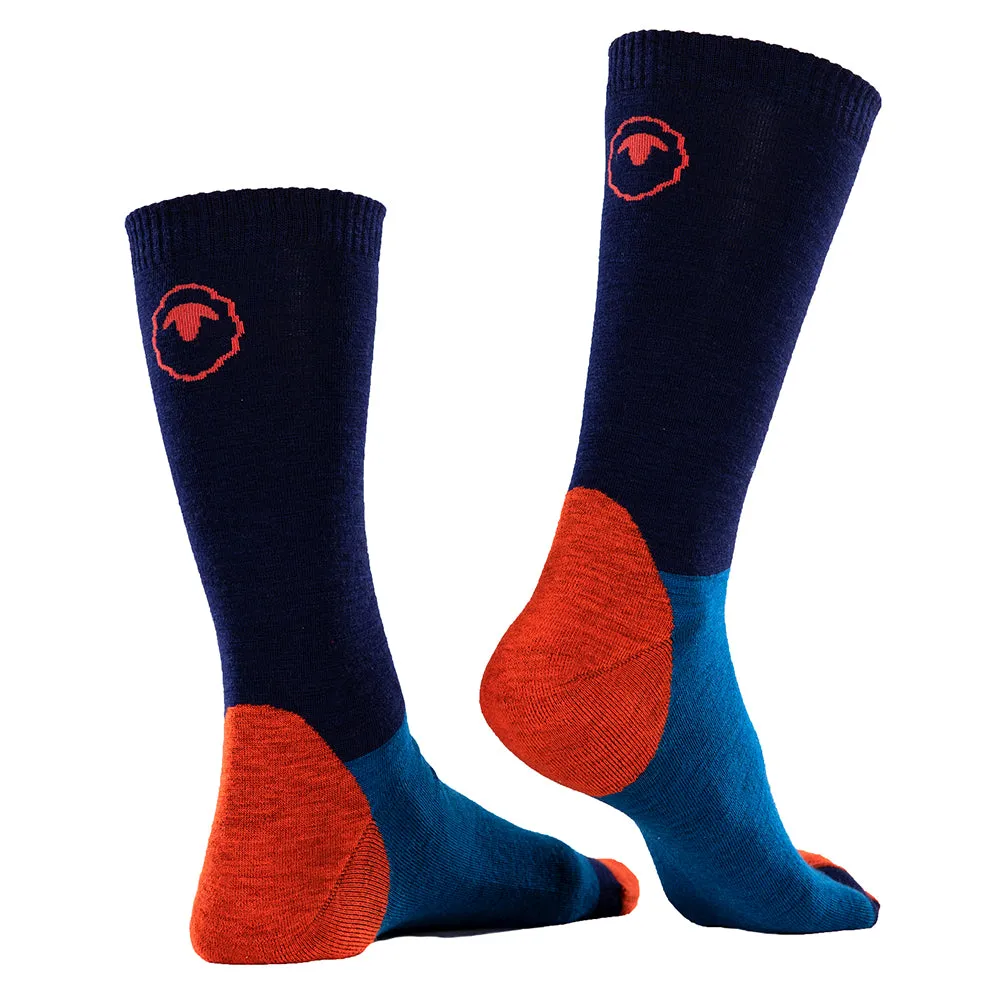 Merino Blend Everyday Socks (3 Pack - Navy/Blue)