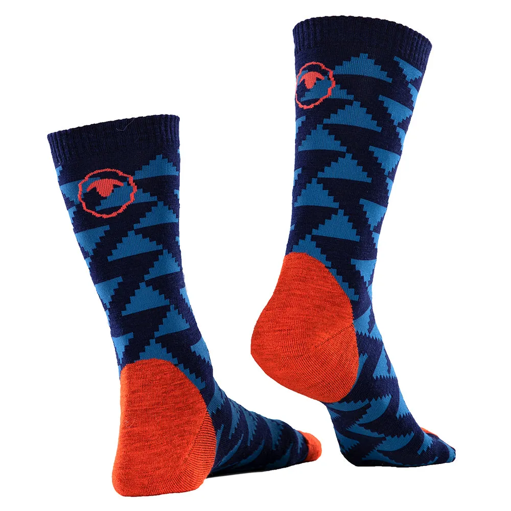 Merino Blend Everyday Socks (3 Pack - Navy/Blue)