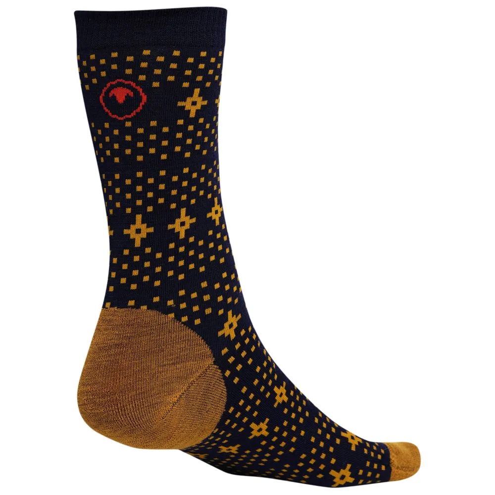 Merino Blend Festive Socks (3 Pack - Navy/Smoke/Red)