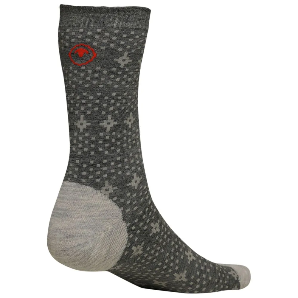 Merino Blend Festive Socks (3 Pack - Navy/Smoke/Red)