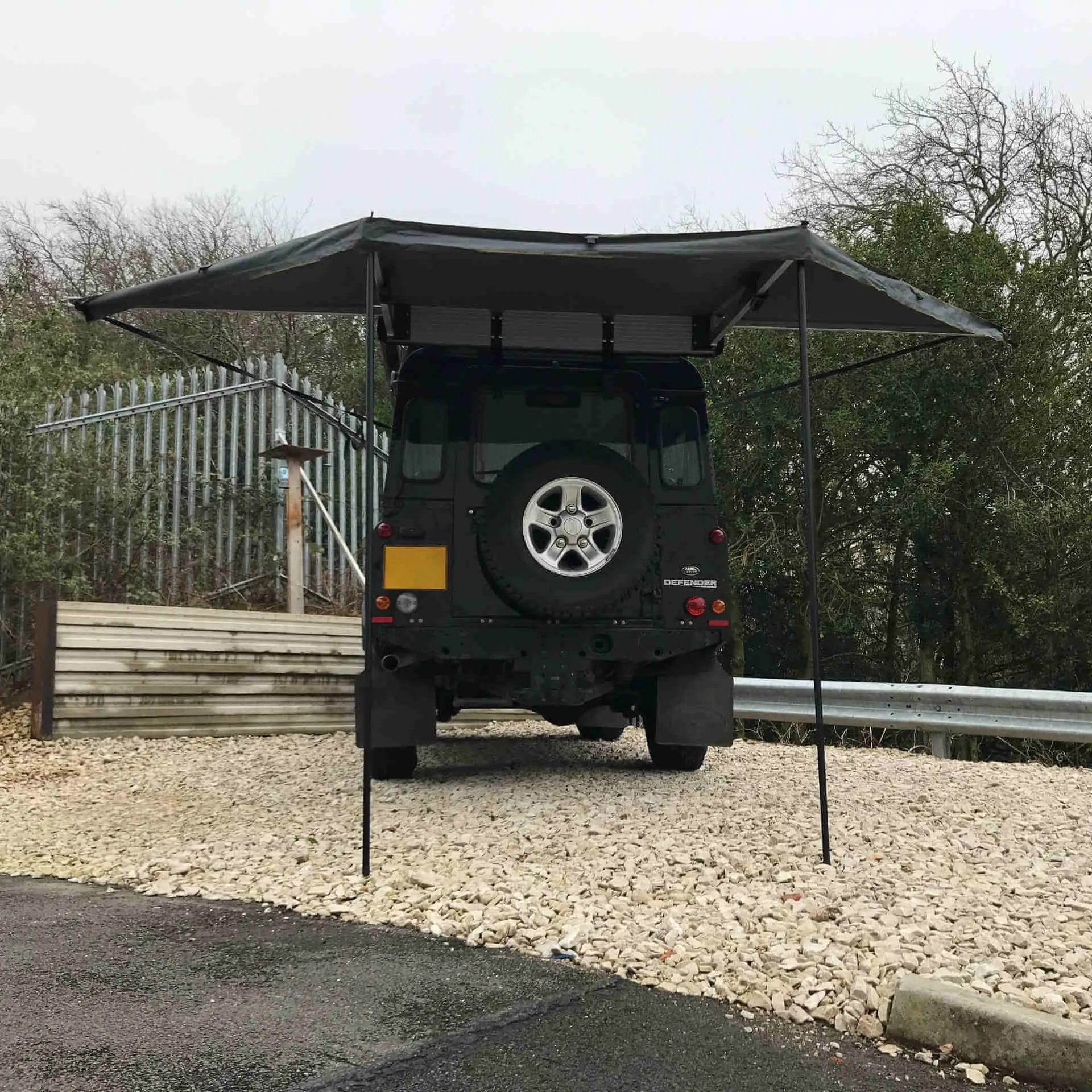 Mini 180-Degree Expedition Overland Fold-out Vehicle Camping Side or Rear Awning