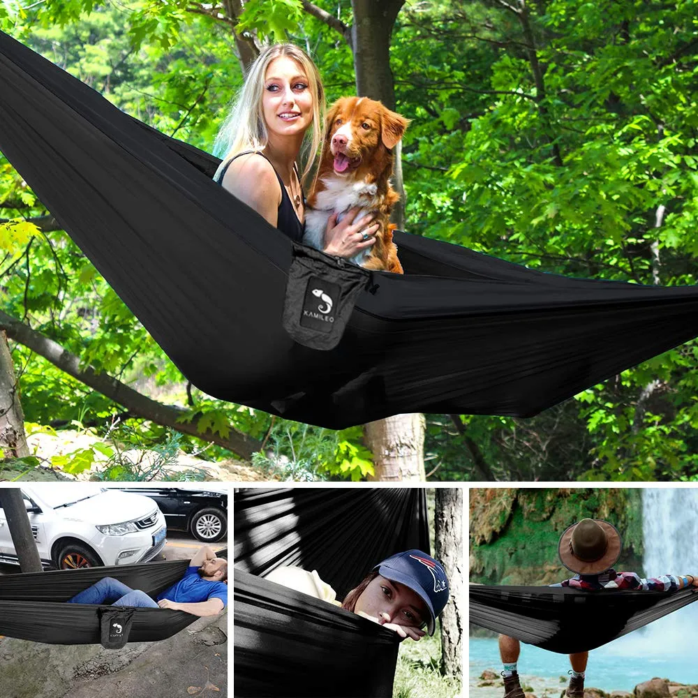 Nylon Camping Hammock with Bug Net - Kamileo