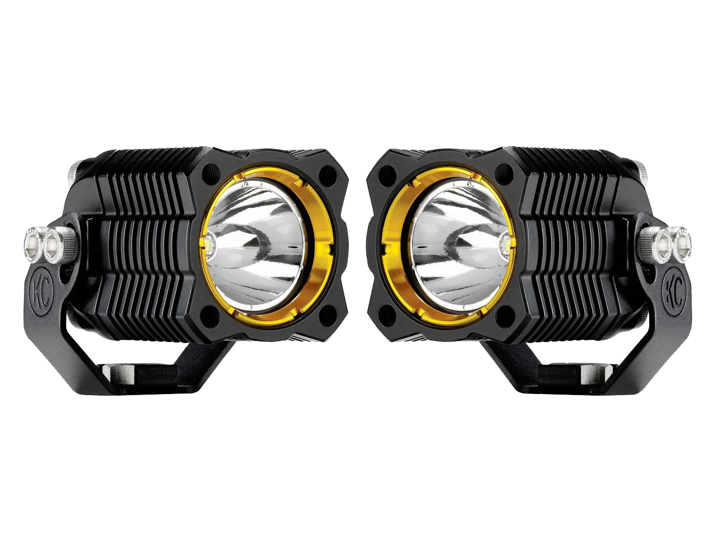 Offroad Alliance - Triple Bezel Fog Light Kit w/ Baja Designs Squadron Racer Lights  - 2017-2020 Raptor