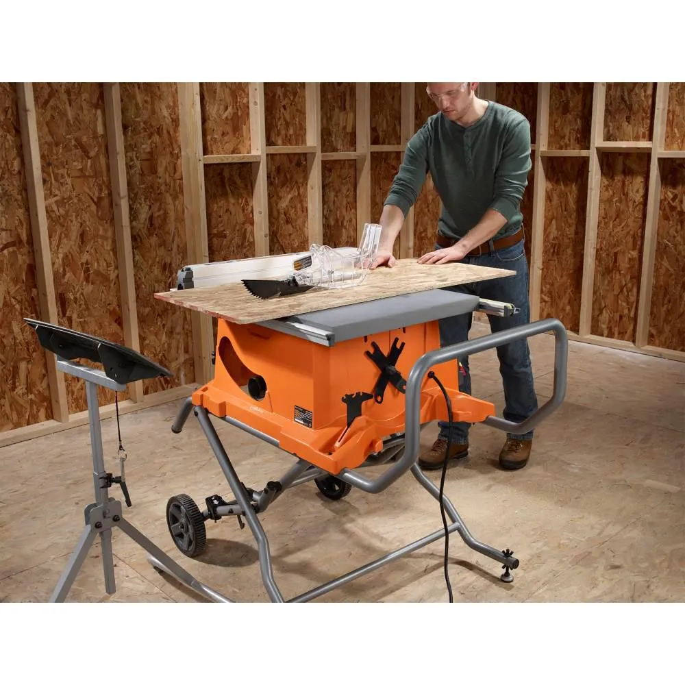 Open Box -  RIDGID R4514 10 in. Pro Jobsite Table Saw with Stand