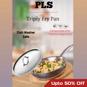 PLS Triply Fry Pan With Induction Base