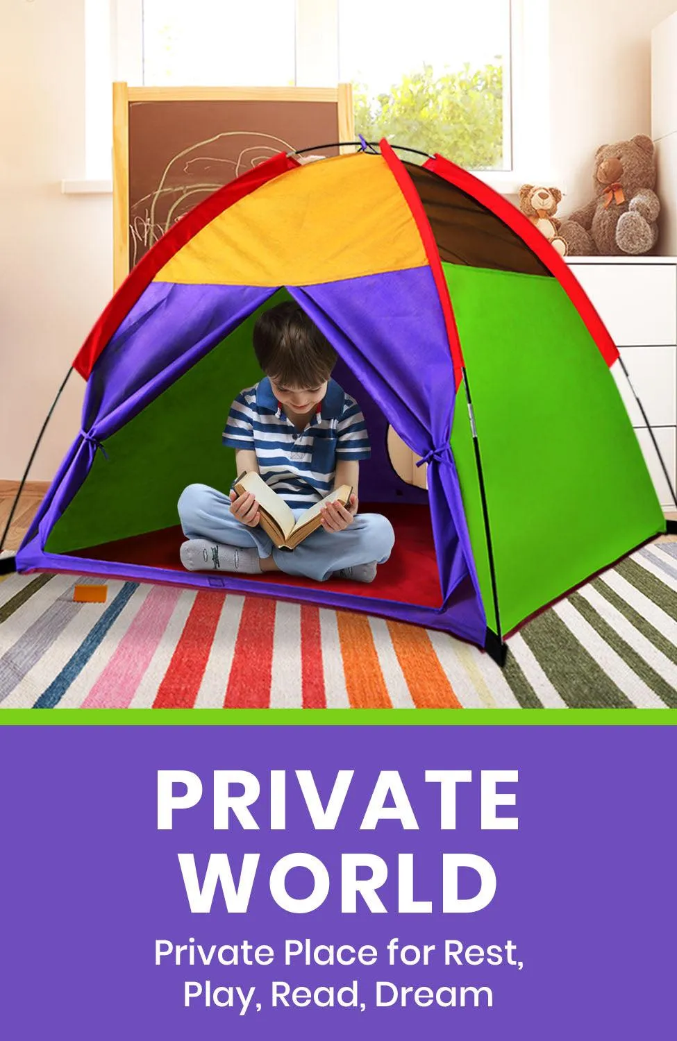 Rainbow Kids Tent