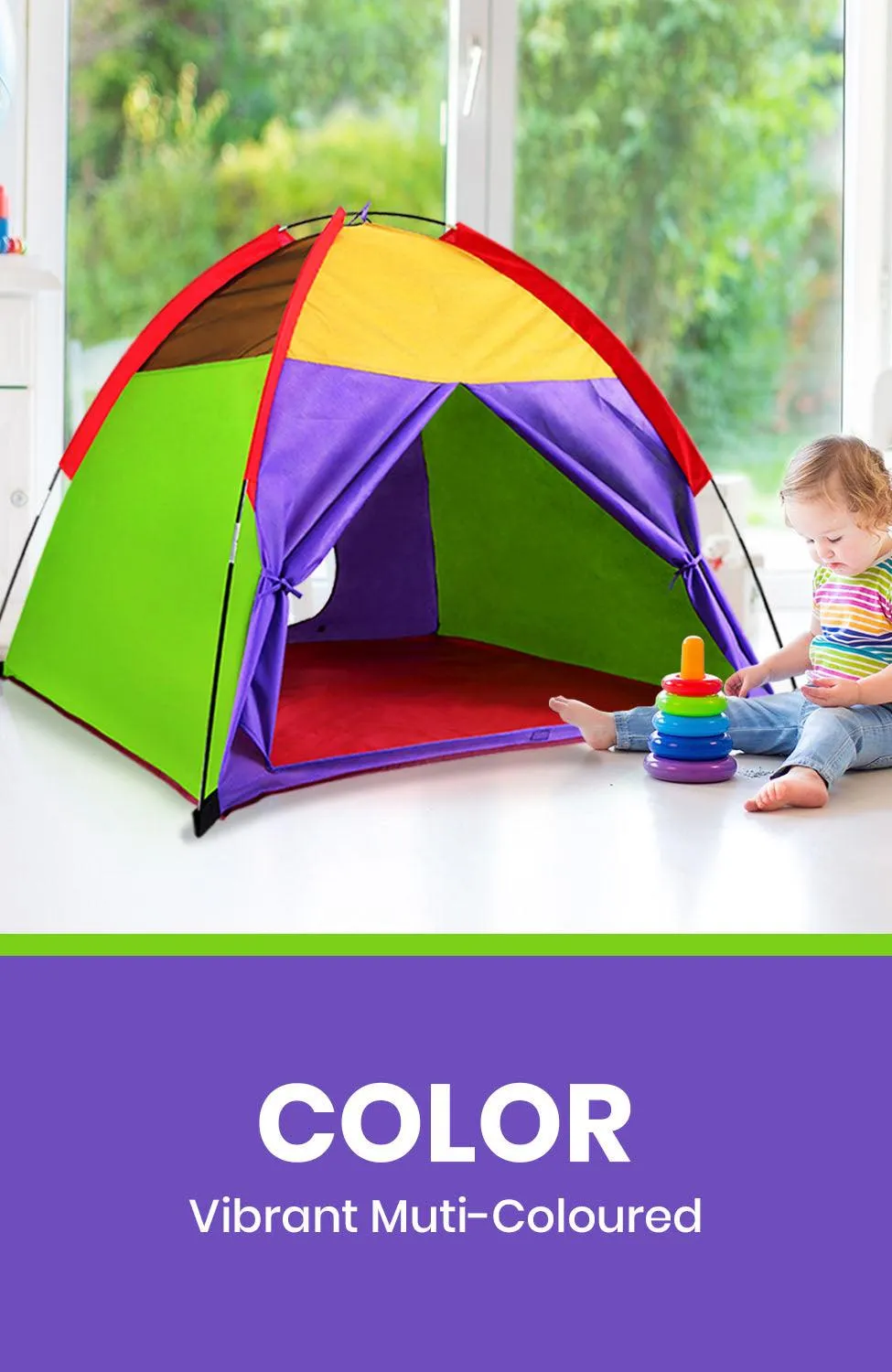 Rainbow Kids Tent