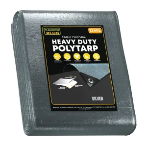 Silver Poly Tarp 18' x 24'