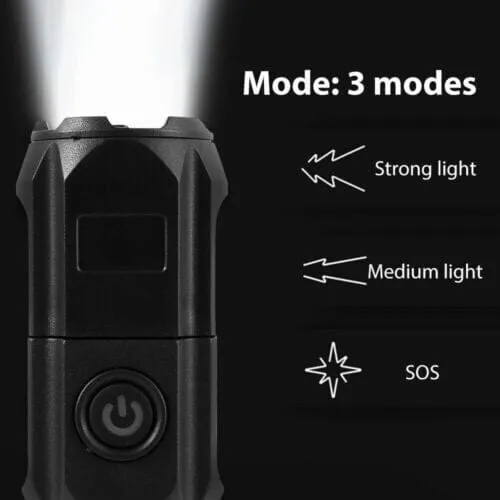 SMAXPro™ 2pk Tactical LED Rechargeable Flashlights: 990000LM, Zoomable, Waterproof