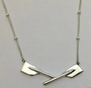 Two Small Rowing Hatchets and Buoy Line Chain Necklace