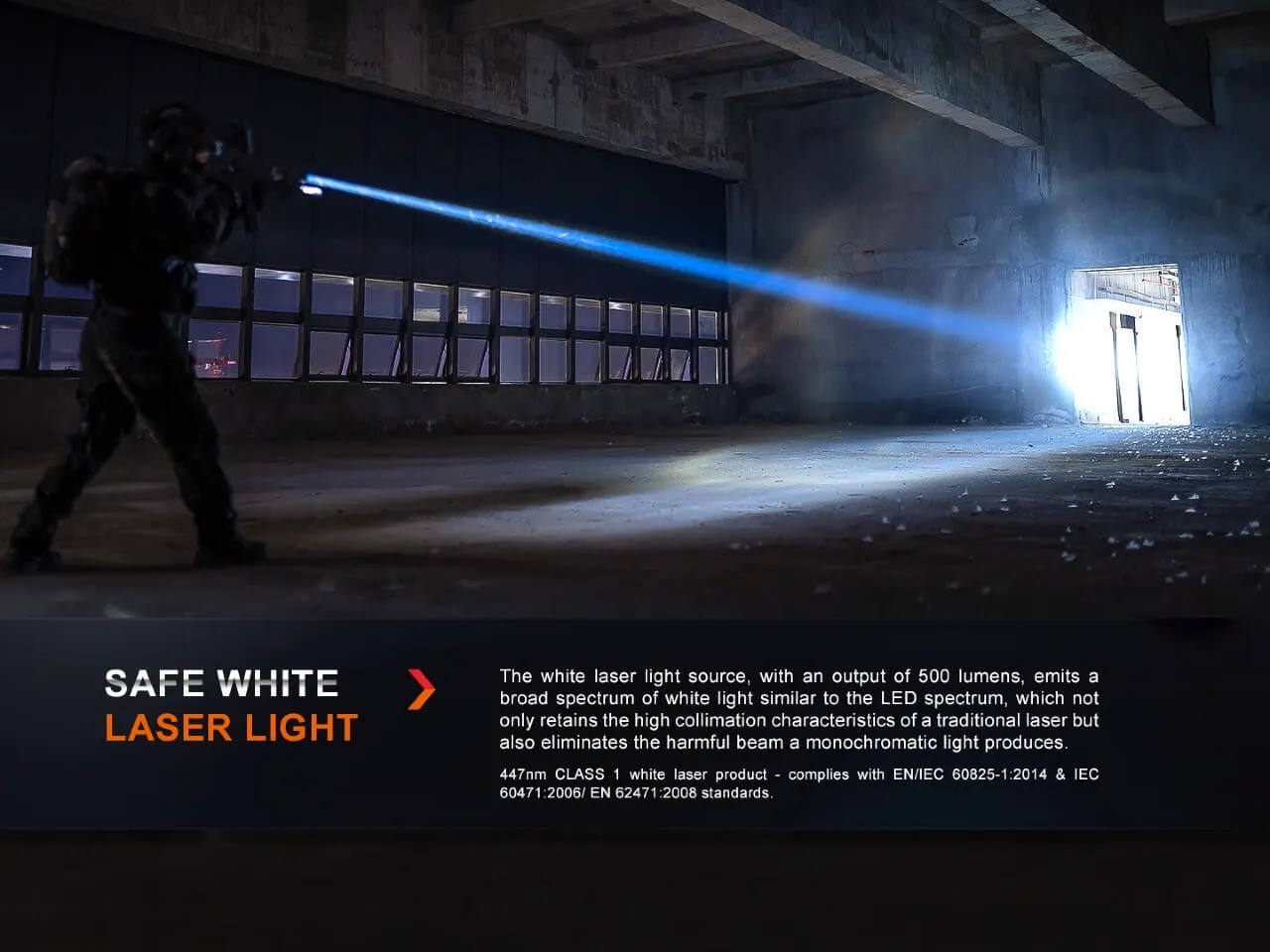 White Laser LED Flashlight - HT30R