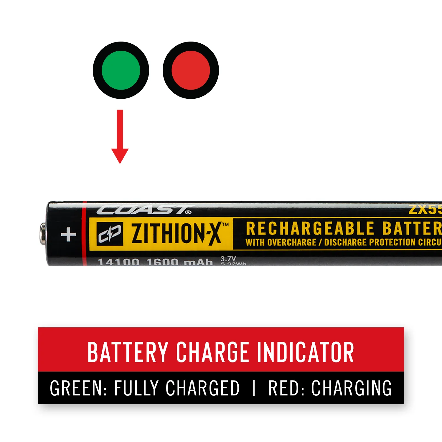 ZX555 Rechargeable Battery